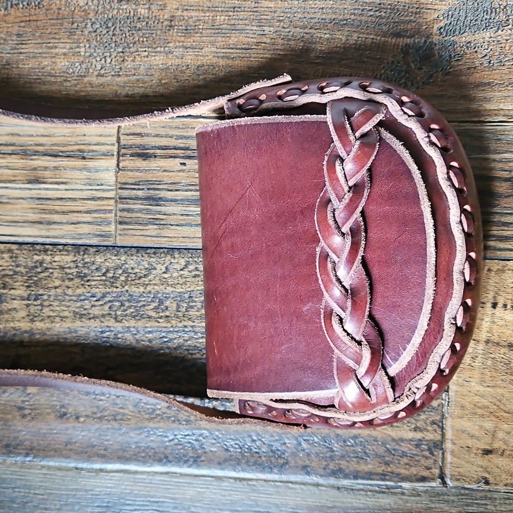 Genuine Leather Boho Hand Crafted Braided Womens‎ Crossbody Bag.